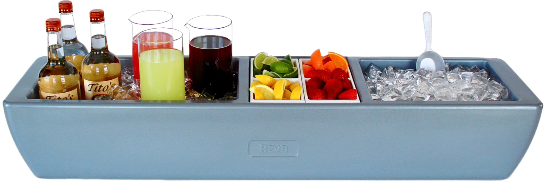 REVO Party Barge Cooler – Metallic Gray | REVO COOLERS, LLC