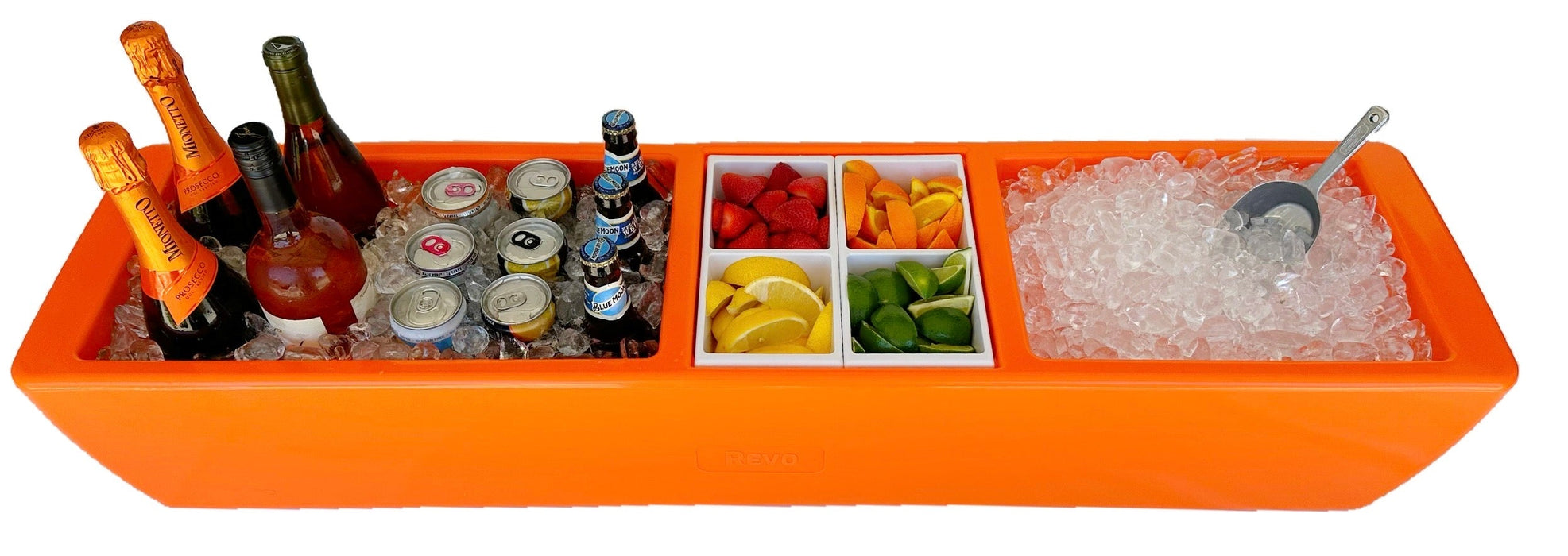REVO Party Barge Cooler | Orange Burst by REVO COOLERS, LLC