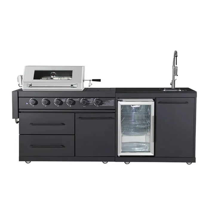 EliteGrill Outdoor Kitchen with Beverage Center