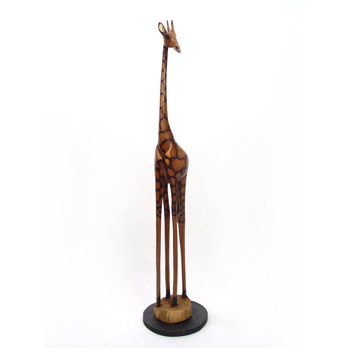 36" Olivewood Giraffe