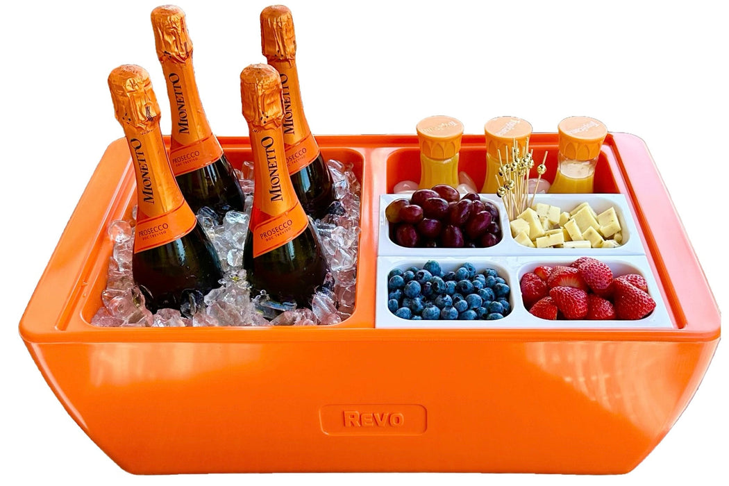 REVO Dubler Party Cooler | Orange Burst by REVO COOLERS, LLC