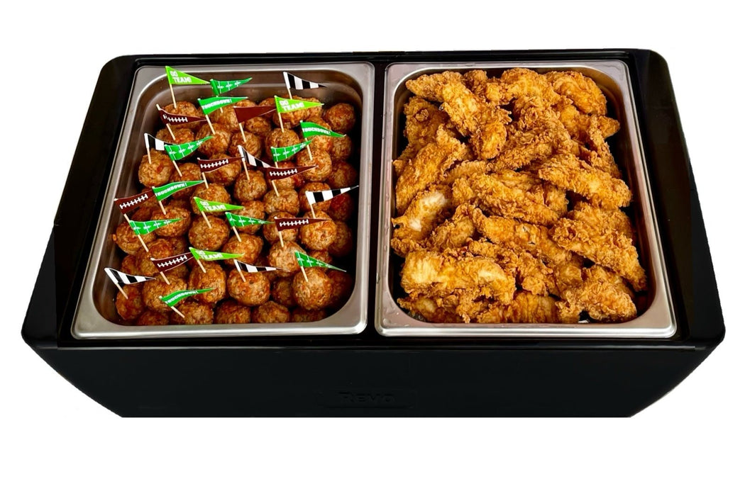 REVO Dubler HEAT Flameless Chafer|  Deep Black by REVO COOLERS, LLC