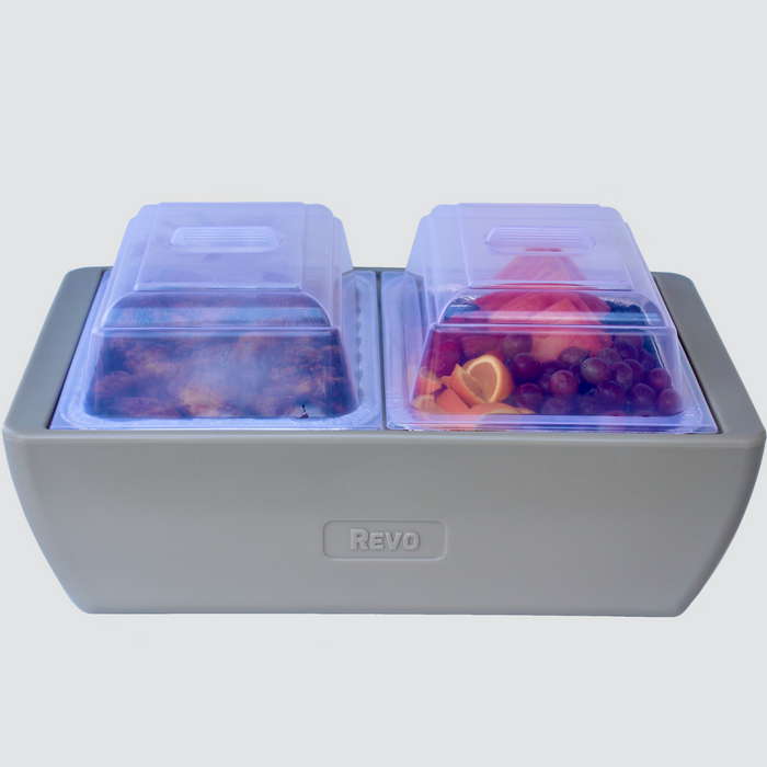 REVO insulated beverage tub for ice bucket, beer bucket, wine bucket and champagne bucket. It also fits half size food trays, hot or cold.