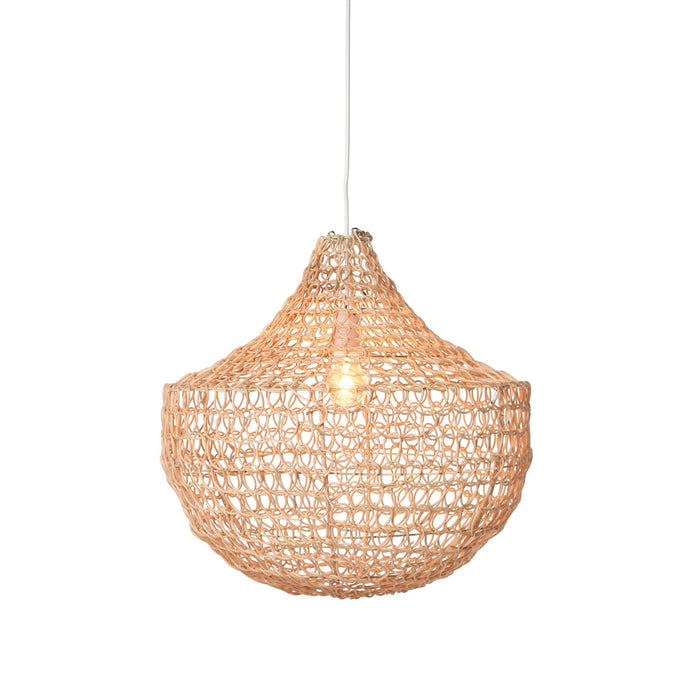 Santa Barbara Rattan Open-Weave Pendant