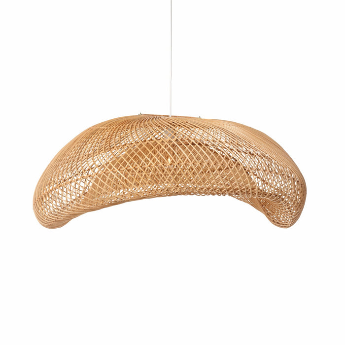 Rattan Arch Wavy Pendant Light - Extra Large