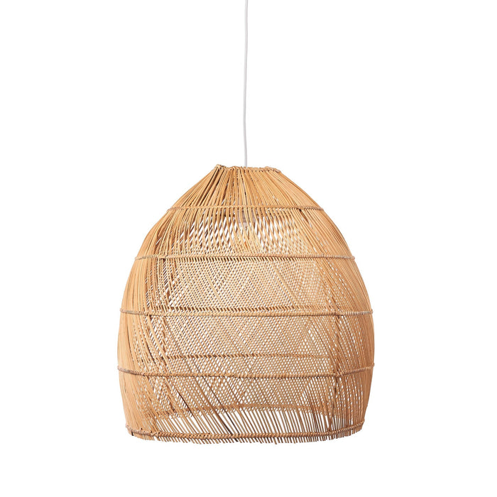 Bell Shaped Rattan Pendant Light - Large