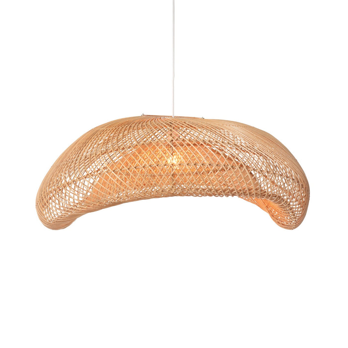 Rattan Arch Wavy Pendant Light - Extra Large