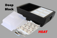 REVO insulated flameless chafer and beverage tub for food tray warming and chilled beverage displays.